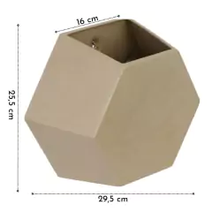 Vaso de Parede Colmeia (30x30) Antique Camurça VASART na internet