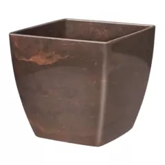 Cachepô Elegance Quadrado 02 (1,7L) Café Imperial NUTRIPLAN
