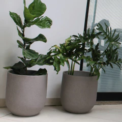 Imagem do Vaso Cilíndrico Rústico 55 (105L) Cor Grafite JAPI