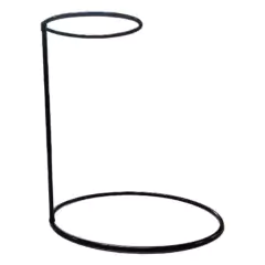 Suporte com Base para Kokedama (20X10) Preto JC JARDIM