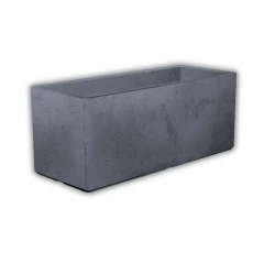 Vaso Floreira Urbe 88 (51L) Preto Ardosia JAPI