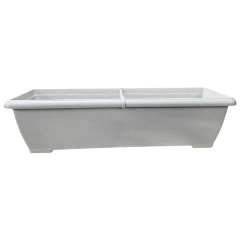 Vaso Jardineira Siena (60x21) Cor Cinza Taupe OKLA