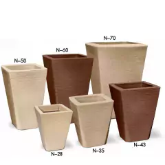 Vaso Grafiato Trapézio 35 (17L) Cor Ferrugem NUTRIPLAN na internet