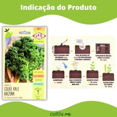 Sementes de Couve Kale Arizona ISLA - Cultiv.me