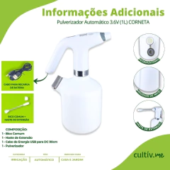 Pulverizador Automático A Bateria (1L) CORNETA - comprar online