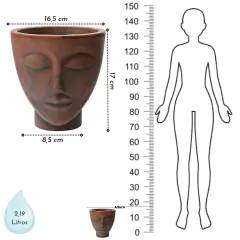 Kit Vaso Face Mulher 17 + Vaso Face Homem 24 Cobre NUTRIPLAN