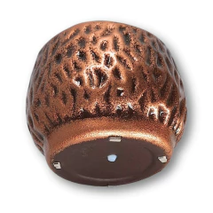 Vaso de Cerâmica Elegance (11cm) Cor Tabaco Cobre BURGUINA - loja online