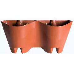 Vaso Modular de Parede (41X14X19) Cor Terracota OKLA