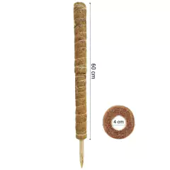 Tutor Fixo de Fibra de Coco para Plantas (60cm) TOP GARDEN - comprar online