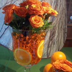 Bolinhas de Gel para Plantas - Cor Laranja TOP GARDEN