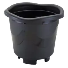 Vaso Plástico Redondo Extra Grande (26L) Preto INJEPLASTEC
