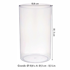 Vaso Redondo Cristal Grande (2,3L) INJEPLASTEC na internet