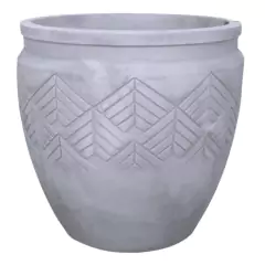 Vaso Tribo Cilíndrico 55 (72L) Cor Cimento Queimado JAPI