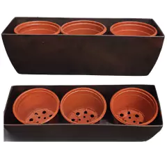 Kit Cachepô Jardineira Elegance com 3 Vasos Comum NUTRIPLAN - comprar online