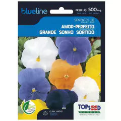 Sementes de Amor Perfeito Grande Sonho Blueline TOPSEED