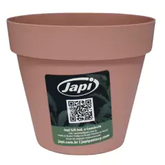 Vaso Plástico Unique 12 (12X10,5cm) Rosa JAPI - comprar online