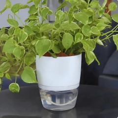 Vaso Acqua Autoirrigável (12x14) Cor Taupe VASART