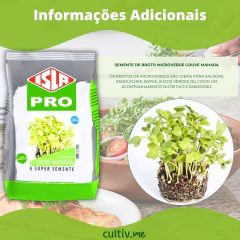 Imagem do Sementes Microverdes Couve Mahara (500g) ISLA
