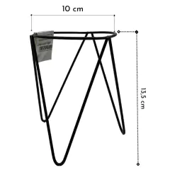 Suporte Tripé para Kokedama T11 (10X13,5) Preto JC JARDIM - comprar online