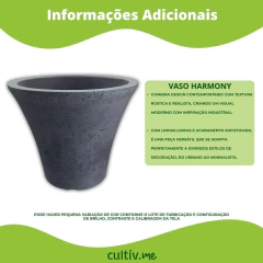 Vaso Harmony 37 (12L) Cor Preto Ardosia JAPI - loja online