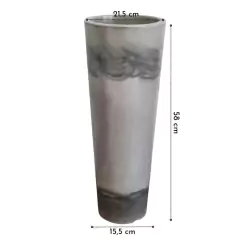 Vaso Classic Cone 58 (15L) Cor Cimento Marmorizado NUTRIPLAN na internet