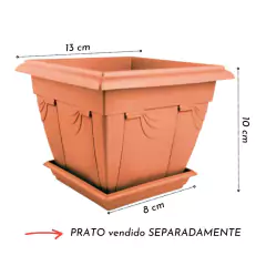 Floreira Romano Mini sem Prato (900ML) Cerâmica NUTRIPLAN - loja online