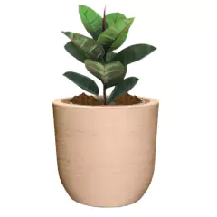 Vaso Grafiato Redondo 28 (14 L) Cor Areia NUTRIPLAN na internet