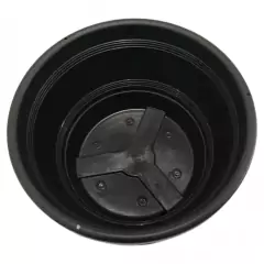 Cuia Veneza sem Prato (M-24x14,5) Preta RIQUEPLÁS - comprar online