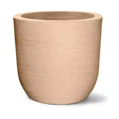 Vaso Grafiato Redondo 28 (14 L) Cor Areia NUTRIPLAN