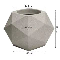 Vaso Quartzo 22 (8L) Cor Granito NUTRIPLAN - comprar online