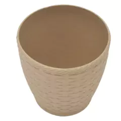 Vaso Rattan Redondo Médio (10L) Palha INJEPLASTEC - comprar online
