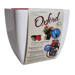 Vaso Autoirrigável Oxford com Rodas (30X30X29) Branco OKLA na internet