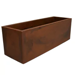 Floreira Flat 57 (6L) Cor Aço Corten JAPI