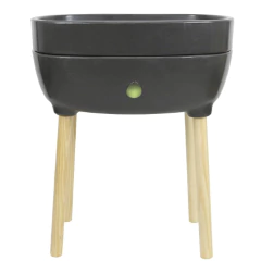 Vaso Horta 365 Autoirrigável (51x25) Grafite Sólido VASART