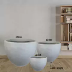 Vaso Paranoá (47x38) Antique Cimento VASART