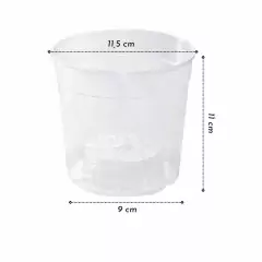 Kit para Orquídeas Média (2 Vasos Transparente + Substrato) - loja online