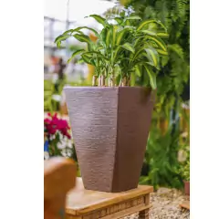 Imagem do Vaso Grafiato Trapézio 35 (17L) Cor Ferrugem NUTRIPLAN