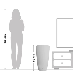 Imagem do Vaso Cone Vietnamita (55x38) Cor Areia BROTA