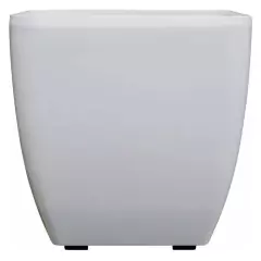 Vaso Autoirrigável Oxford com Rodas (30X30X29) Branco OKLA - loja online