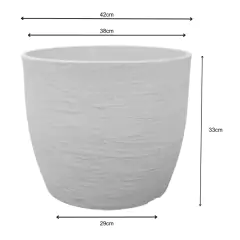 Vaso Europa Redondo 42 (32L) Cor Cimento JAPI