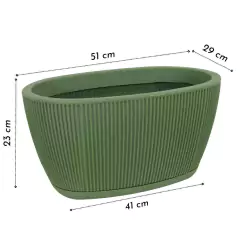 Jardineira SP27 (51x23) Verde Artstone VASART - loja online