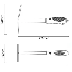 Imagem do Sacho Combinado 2 Pontas com Cabo Emborrachado PALISAD