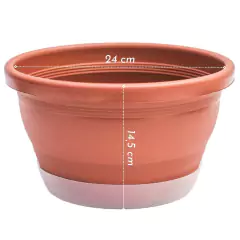 Cuia Veneza Prato Anti-Dengue (M-24x14,5) Cerâmica RIQUEPLÁS - comprar online