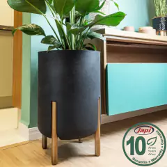 Vaso Cilíndrico Decore 34 (28L) Cor Chumbo JAPI - comprar online