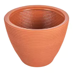 Vaso Cone Baixo Riscato 28 (18,5L) Cor Terracota VASAP