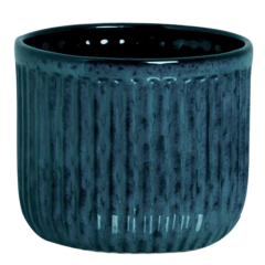 Vaso de Cerâmica Linha Violeta (15) Azul BURGUINA