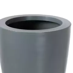 Vaso Cone Liso 55 (42L) Cinza Claro VASAP - Cultiv.me