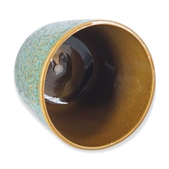 Vaso Cerâmica Esmaltado Renda (12) Verde Caramelo BURGUINA na internet