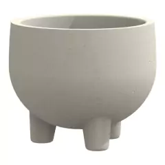 Vaso Redondo Rústico com Pés 33 (11L) Cor Cimento JAPI