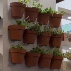 Vaso de Parede Bari ECO (20X16X17) Cor Tabaco OKLA na internet